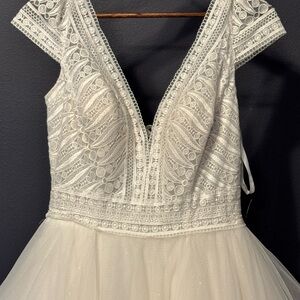 Allure Bridals Ivory Lace Gown